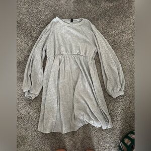 SHEIN maternity long sleeve gray dress